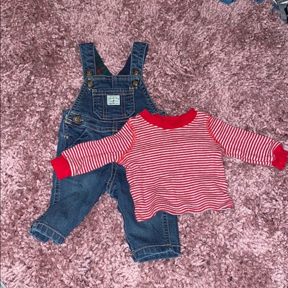 Overall with shirt